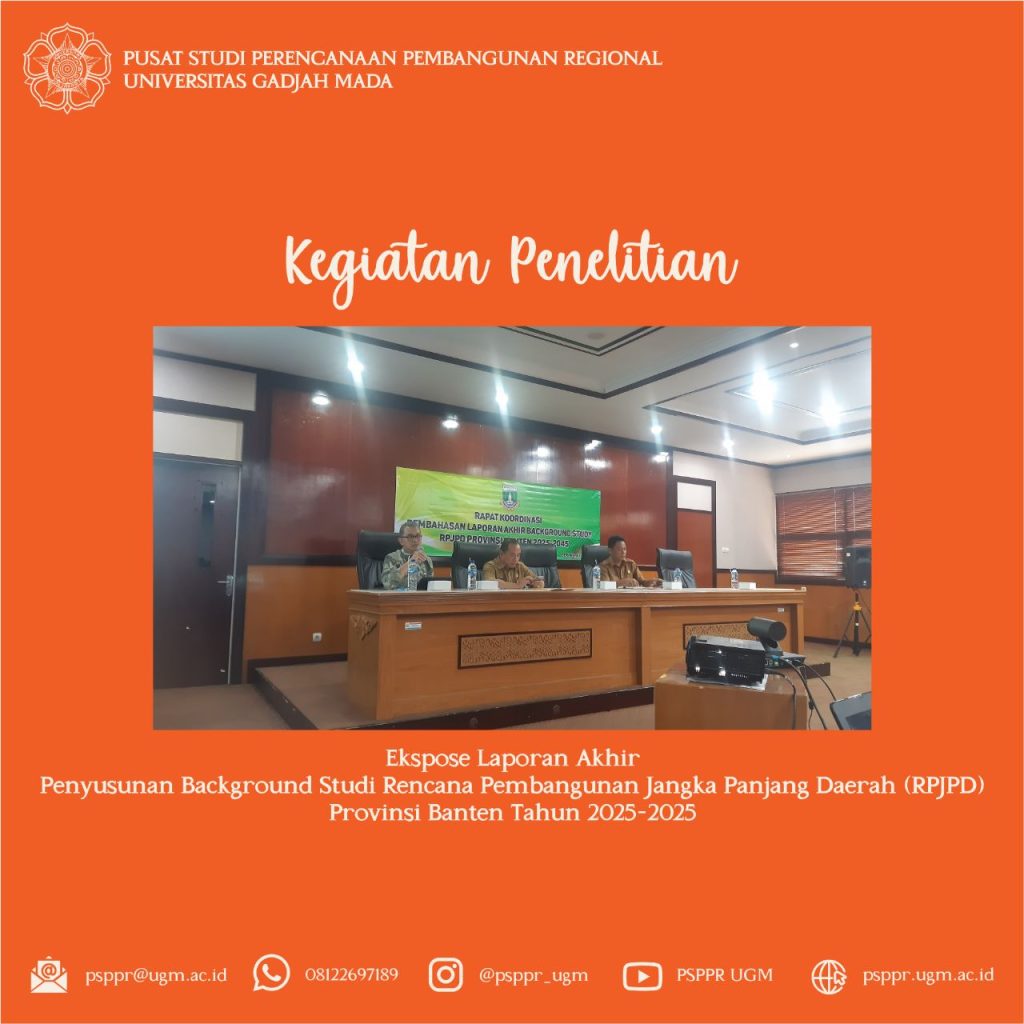 Kegiatan Penelitian: Ekspose Laporan Akhir Kegiatan Penyusunan ...